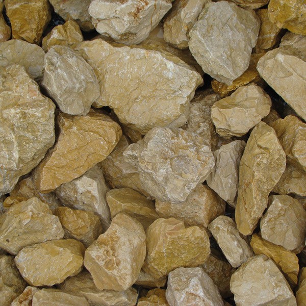Gabionensteine - Marmor gelb 80 - 150 mm